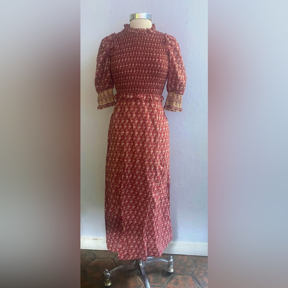 Sea New York dress with puffy sleeves